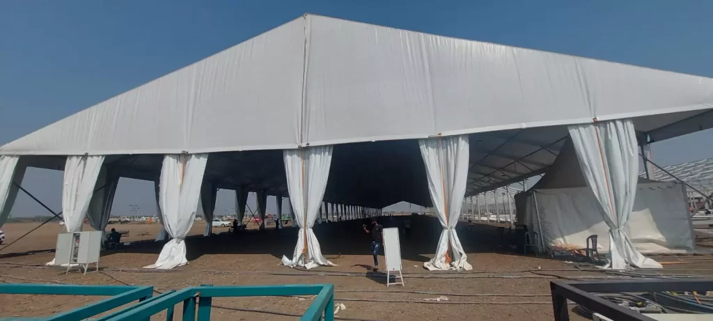 exhibition german hanger tent on rent front view