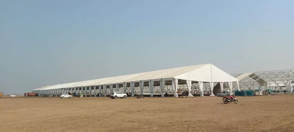 aluminium german structure tent on rent