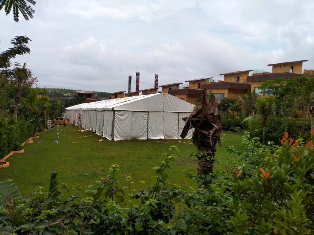 aluminium german hanger tent on rent in mumbai