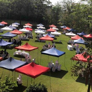 german hanger's canopy tent on event site